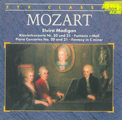 Wolfgang Amadeus Mozart - ZYX Classic, Vol. 1 - Elvira Madigan / Piano Concertos No. 20 and 21 (1999) /papírový obal
