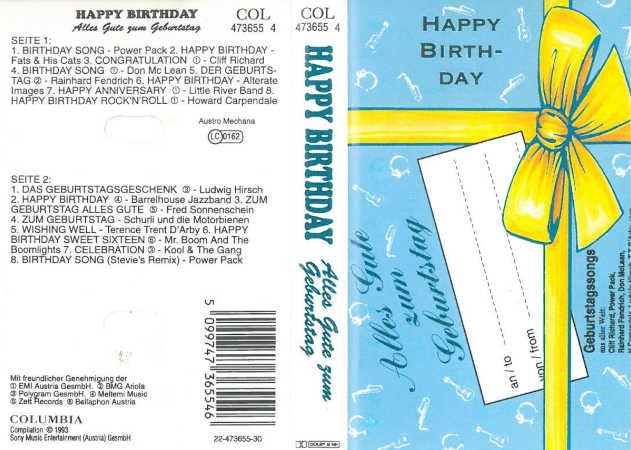 Various Artists - Happy Birthday / Alles Gute zum Geburtstag (Kazeta, 1993)