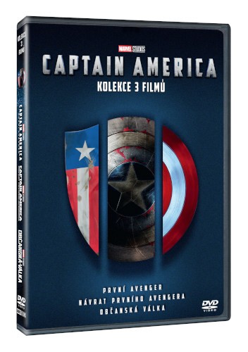 Film/Akční - Captain America trilogie 1.-3. (3DVD)