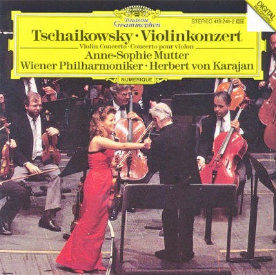 Petr Iljič Čajkovskij / Anne-Sophie Mutter, Herbert von Karajan - Violinkonzert = Violin Concerto = Concerto Pour Violon (1988)