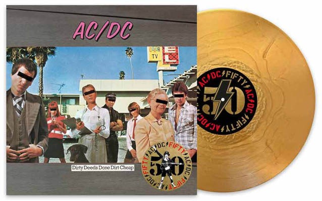 AC/DC - Dirty Deeds Done Dirt Cheap (Edice 2024) - Limited Gold Metallic Vinyl