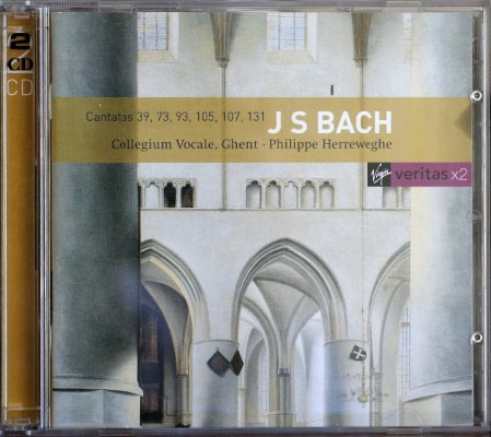 Johann Sebastian Bach / Collegium Vocale, Ghent, Philippe Herreweghe - Cantatas 39, 73, 93, 105, 107, 131 (Edice 2002) /2CD