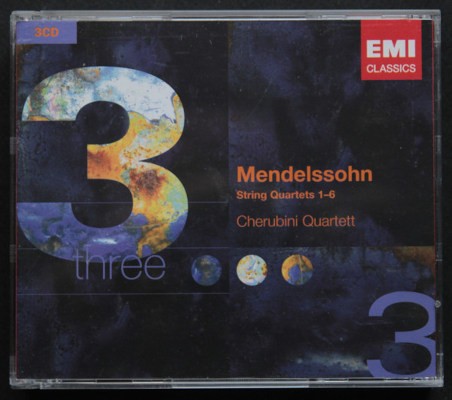 Felix Mendelssohn-Bartholdy / Cherubini-Quartett - String Quartets 1-6 (2007) /3CD