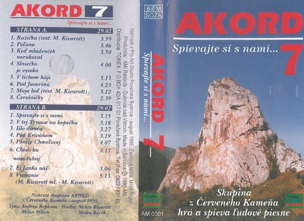 Akord - 7 - Spievajte si s nami... (Kazeta, 1995)