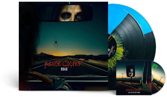 Alice Cooper - Road (2023) /Limited Blue, Black & Yellow 2LP+DVD