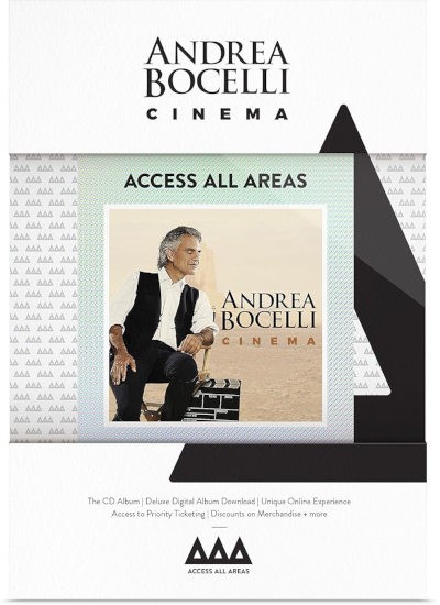 Andrea Bocelli - Cinema (Limited Access All Areas Edition) /2015