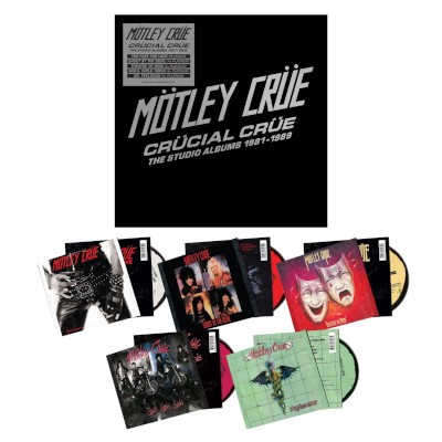 Mötley Crüe - Crücial Crüe - The Studio Albums 1981-1989 (2023) /5CD BOX