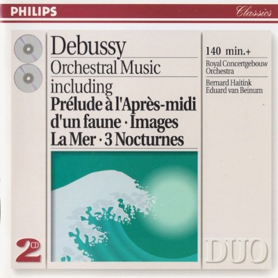 Debussy, Claude - Orchestral Music (including: Prélude à l'Après-midi d'un faune / Images / La Mer / 3 Nocturnes) /1993, 2CD