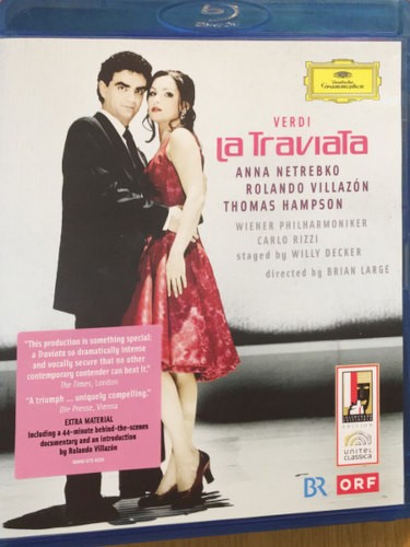 Giuseppe Verdi / Anna Netrebko, Rolando Villazón, Vídenští filharmonici - Traviata (2009) /Blu-ray