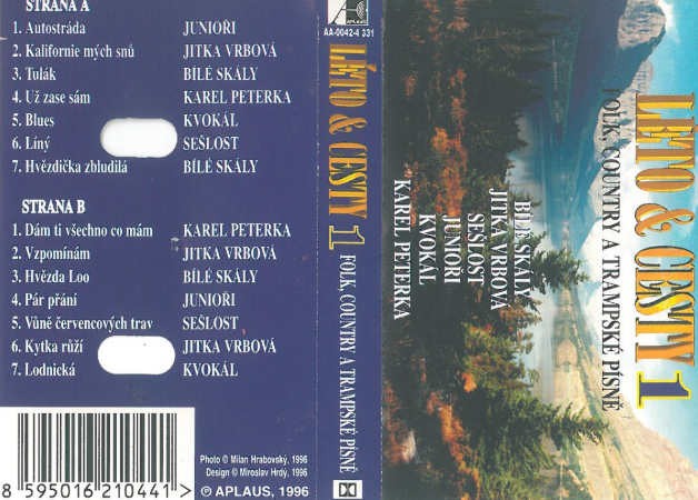 Various Artists - Léto & Cesty 1 - Folk, Country a Trampské písně (Kazeta, 1996)