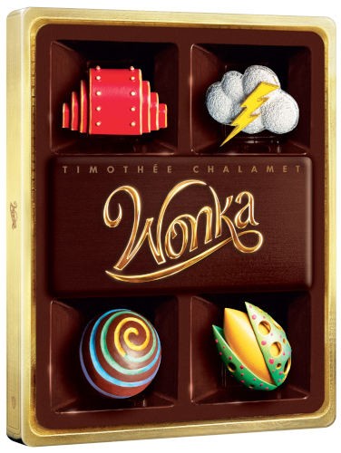 Film/Dobrodružný - Wonka (2Blu-ray UHD+BD) - steelbook - motiv Chocolate